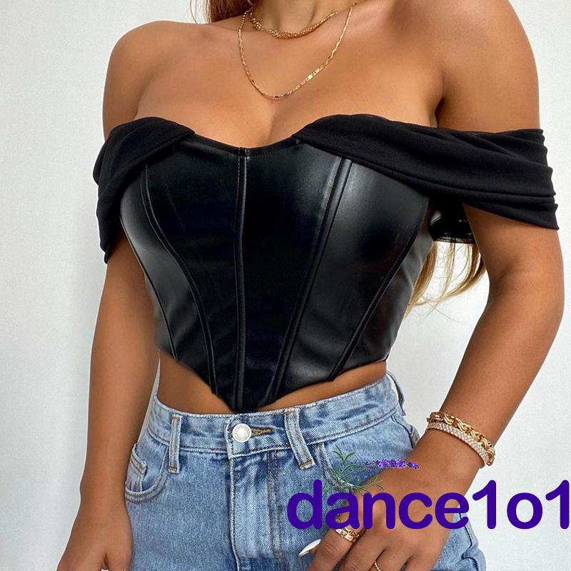 Áo Nữ Da Pu Có Dây Kéo Phía Sau Cá Tính