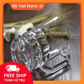 Bộ 6 Ly Thuỷ tinh Thái Lan có Quai - Ly uống Bia, nước giải khát, cafe