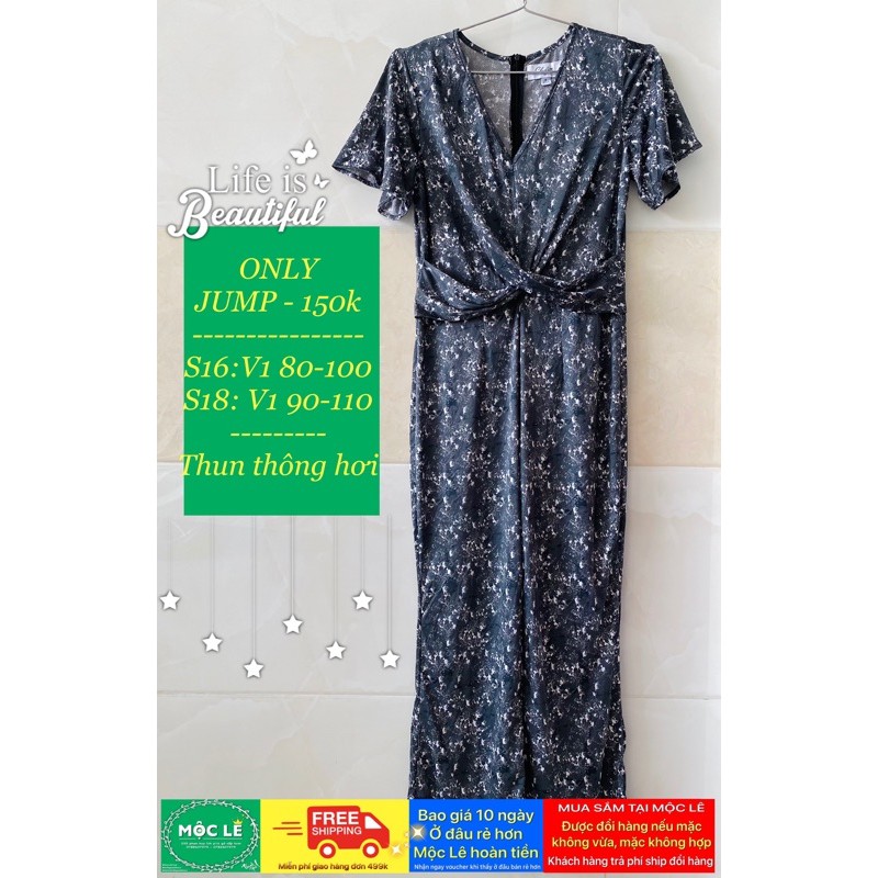 Jumpsuits bộ liền thân dài thun thông hơi mỏng nhẹ co dãn vnxk