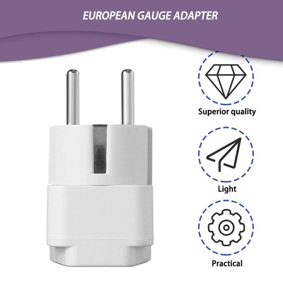 EU Plug Wall AC Detachable Electrical Euro Duck Head Power Adapter Plugs