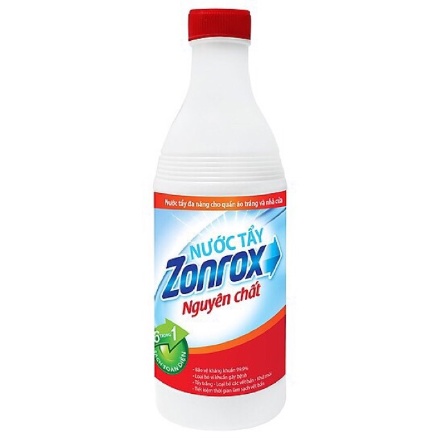 Nước Tẩy Quần Áo Zonrox Hương Chanh / Hoá Cỏ Chai 1000ML