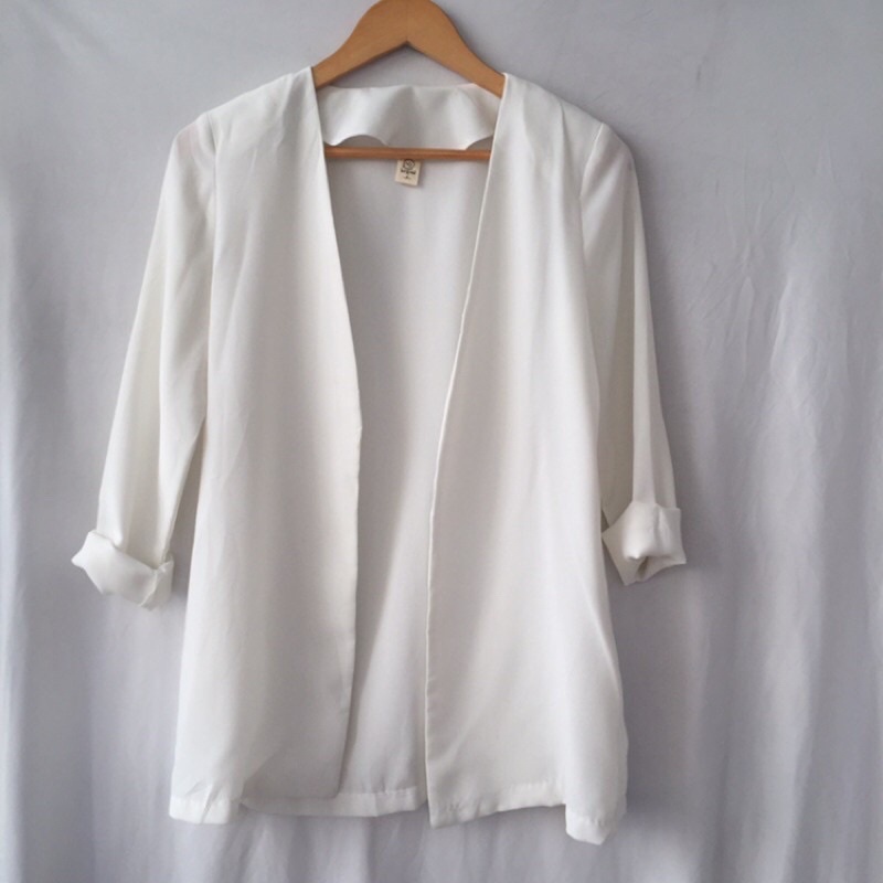 Pass Áo Blazer Korean Màu Trắng Used