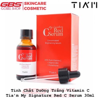 Tinh Chất Phục Hồi Dưỡng Trắng Sáng Da TIAM My Signature Red C Serum 30ml