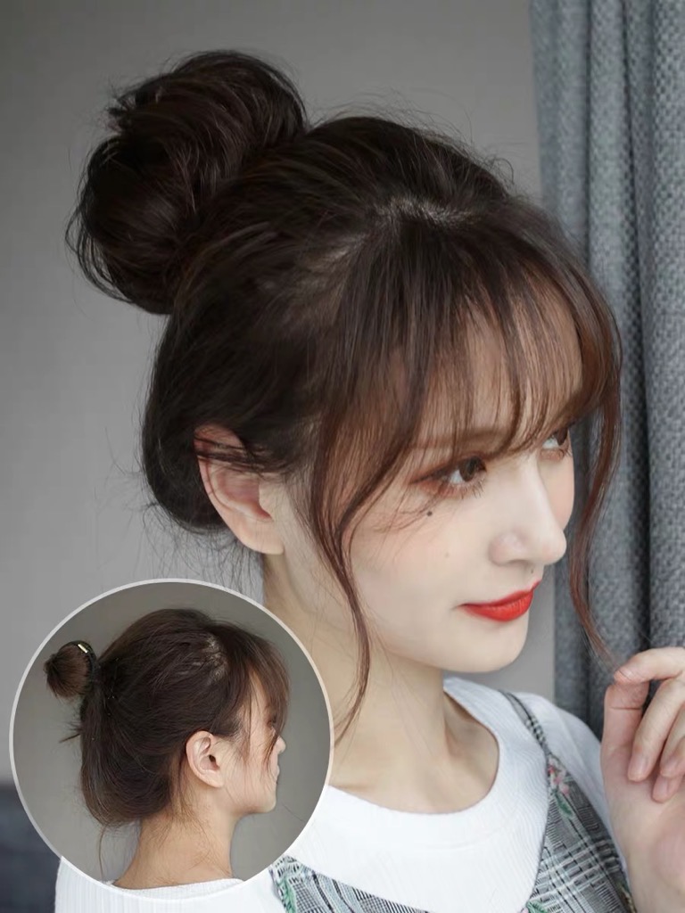 BÚI TRÒN TÓC GIẢ .