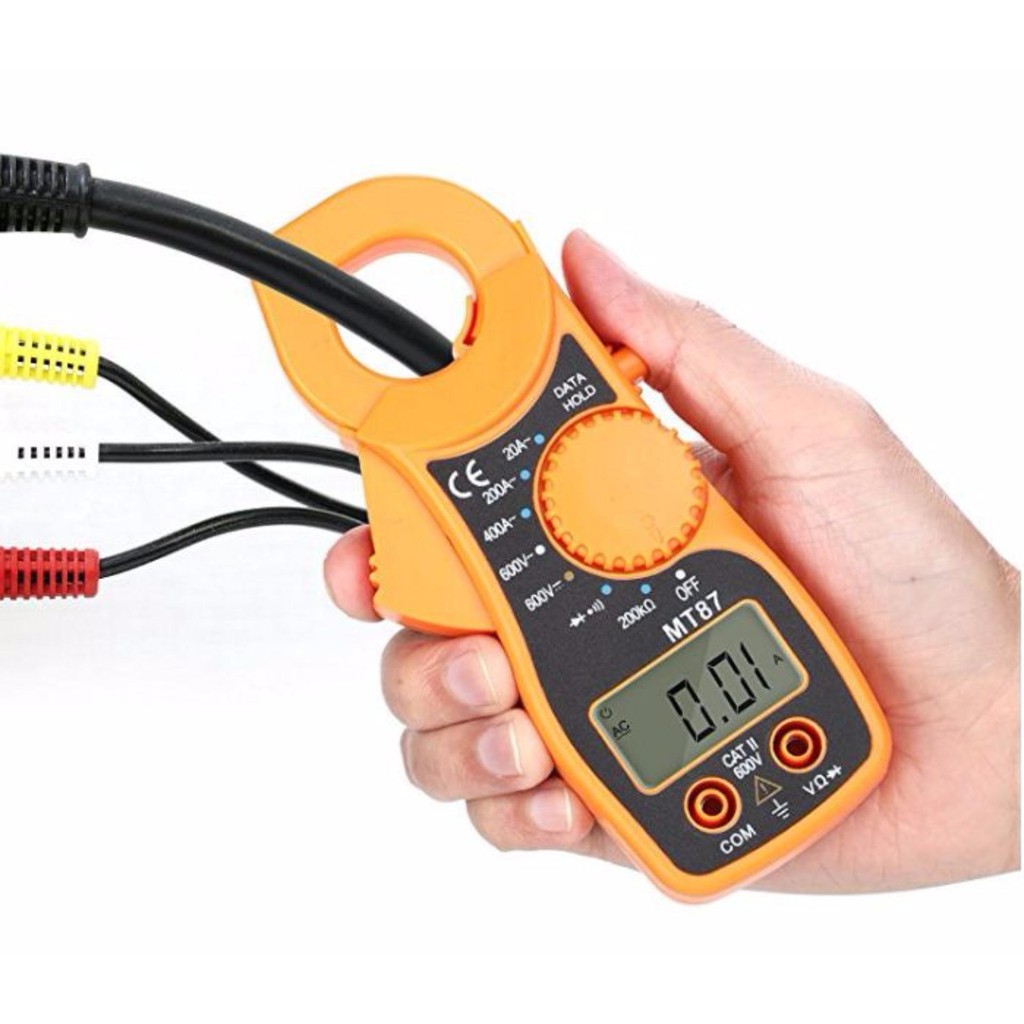 đồng hồ vạn năng kẹp dòng đo dòng điện - đồng hồ ampe kim kèm pin