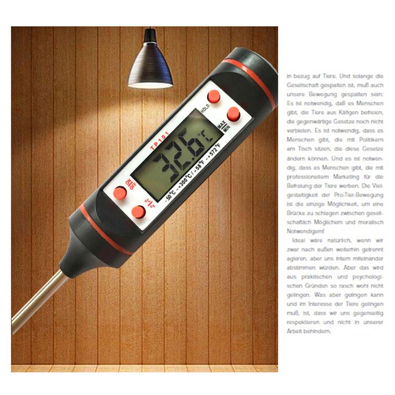 Nhiệt kế điện tử màn hình LCD tiện lợi dành cho nướng BBQ