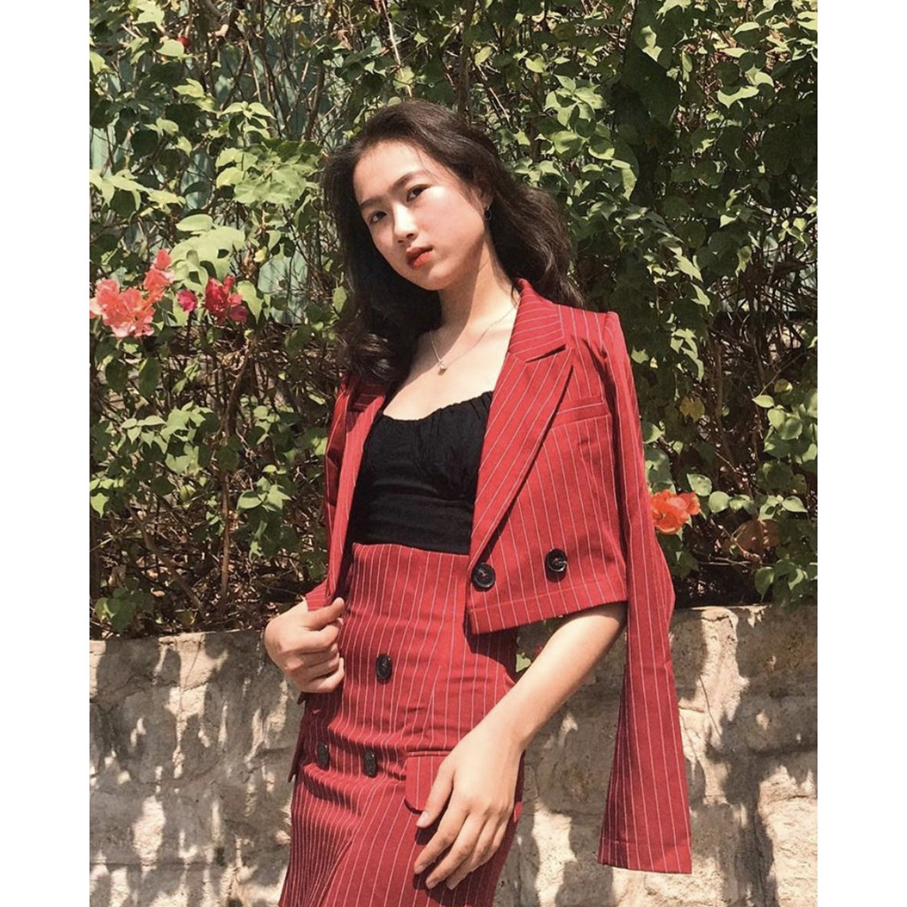 [Kisserine] Áo vest nữ Krystal Blazer & Skirt | BigBuy360 - bigbuy360.vn