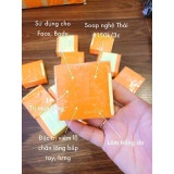 Xà Phòng Cam Nghệ GALONG SOAP Trắng Da Giảm Mụn Thâm