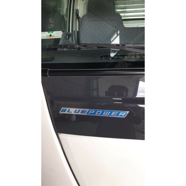 01 TEM CHẾ CHỮ BLUE POWER - DECAL XE TẢI ISUZU - CHUẨN MÀU BỀN ĐẸP
