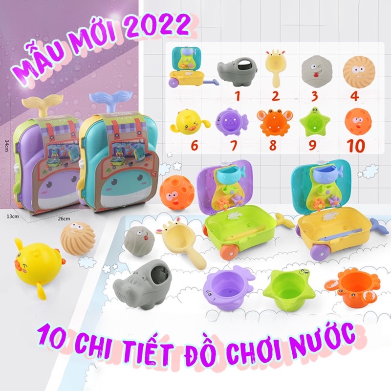 Đồ chơi đi biển cho bé, bộ ba lô đi biển và phụ kiện đáng yêu cho bé thỏa sức vui chơi