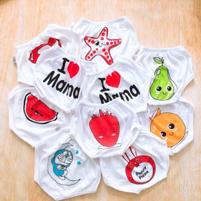 Combo 10 quần chip mông thú cho bé yêu