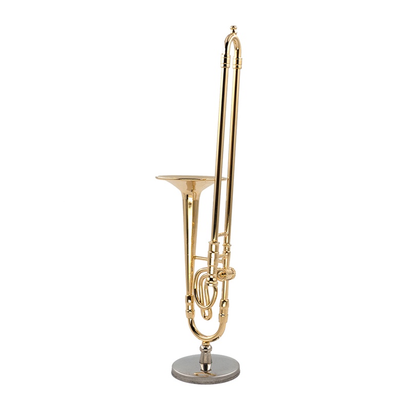 Kèn Trombone el Mini 12cm Kèm Hộp Da Màu Đen Đồ chơi trẻ em