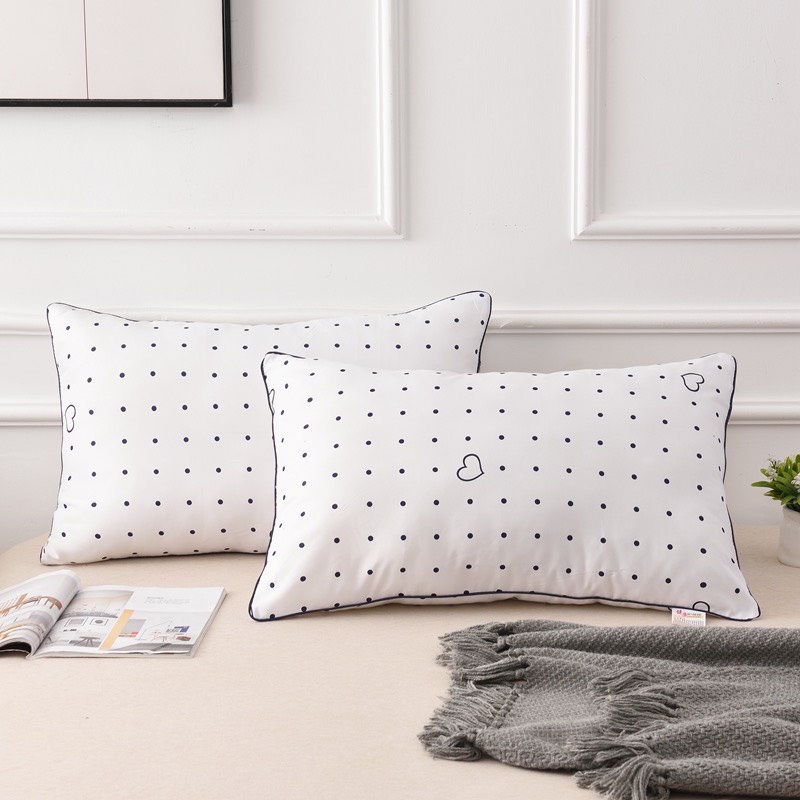 Ruột Gối hinton , lõi gối nhập khẩu cao cấp HINTON chất liệu bông gòn 100% siêu thoáng , siêu mềm , siêu êm , 47 x 74 cm