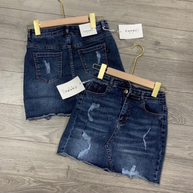 Chân váy bò nữ đẹp J742 (hình thật)