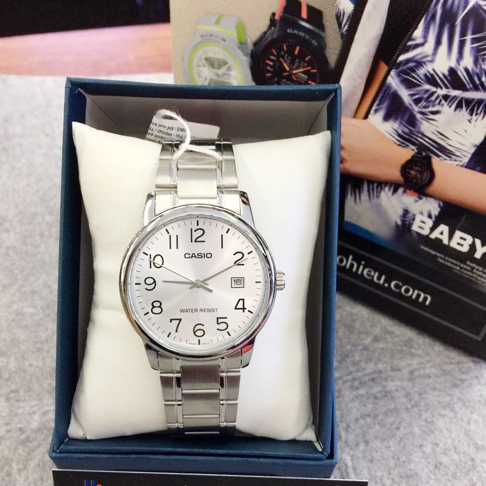 Đồng hồ nam dây thép không gỉ Casio Standard chính hãng Anh Khuê MTP-V002D-7BUDF | BigBuy360 - bigbuy360.vn