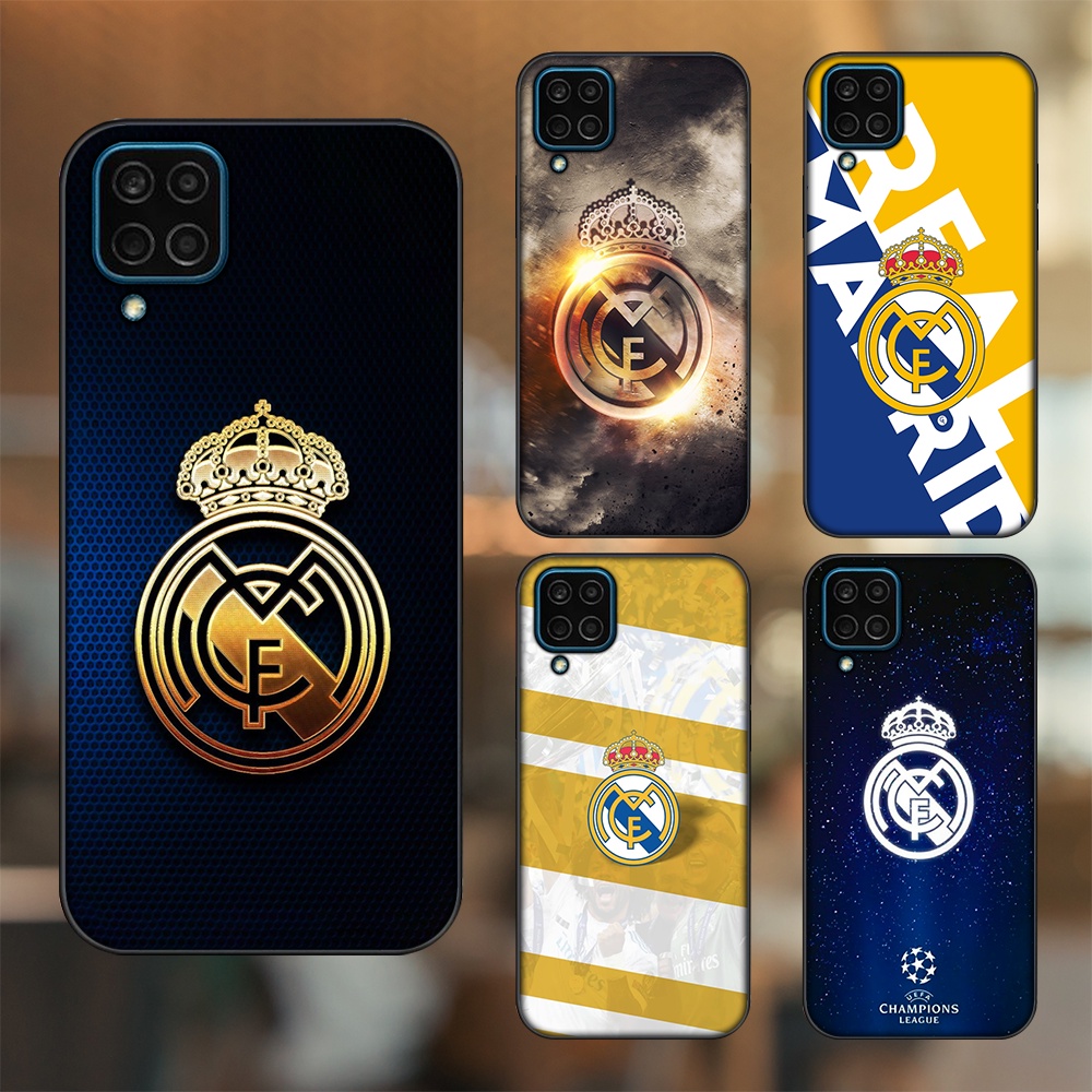 Ốp lưng Samsung M32, M33, M53, M62 viền đen in hình Real Madrid