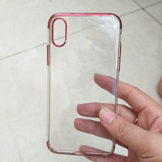 Ốp Lưng iPhone X / iPhone 10 Viền Màu Dạng Cứng Hiệu Baseus