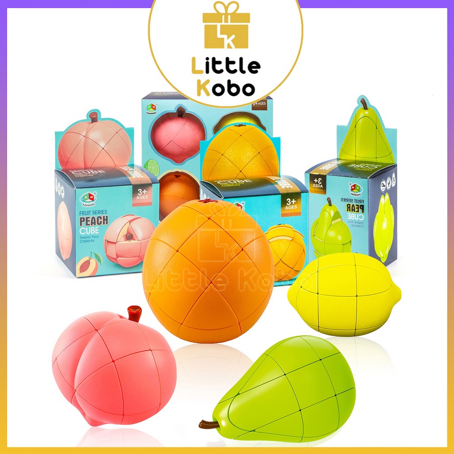 Bộ Sưu Tập Rubik Trái Cây FanXin Fruit Cube 3x3 Rubic Biến Thể Hoa Quả Các Loại Chanh Chuối Cam Đồ Chơi Trí Tuệ Trẻ Em