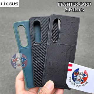 Ốp lưng da Likgus Leather Card Cover Galaxy Z Fold 3 5G