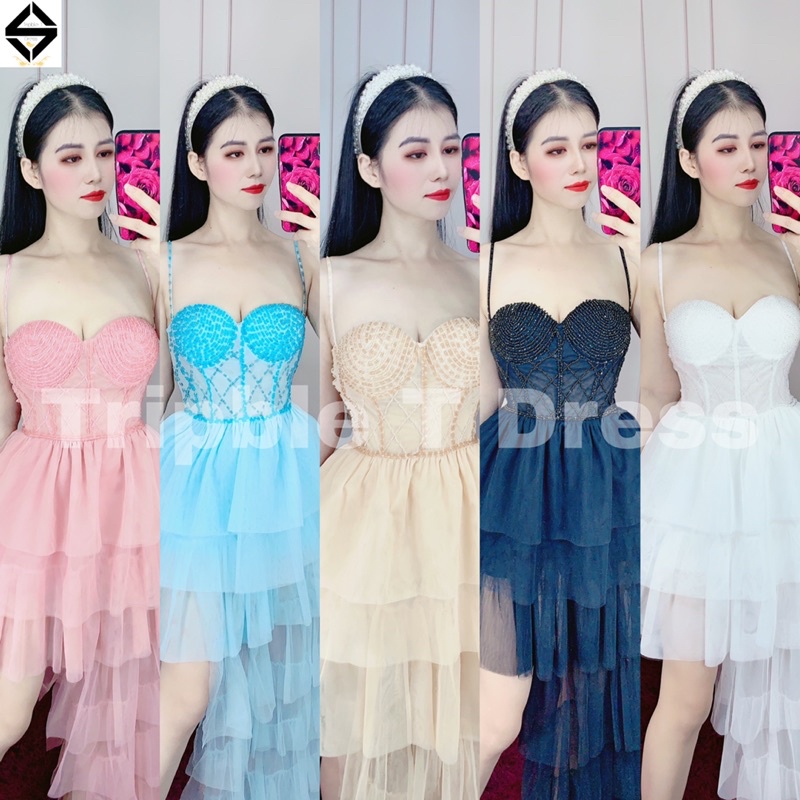 Đầm dự tiệc xếp tầng TRIPBLE T DRESS - size M/L - MS277V