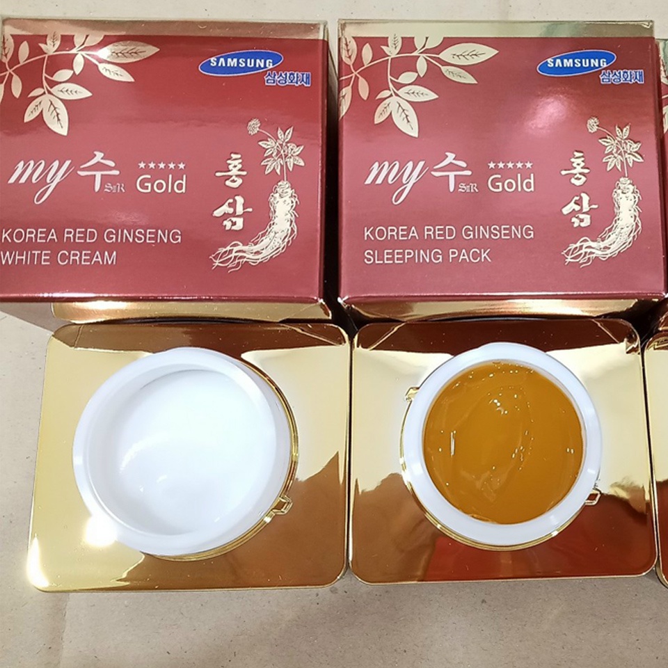 Kem sâm My Gold Korea Red Ginseng White Cream 50ml dưỡng trắng da Hàn Quốc