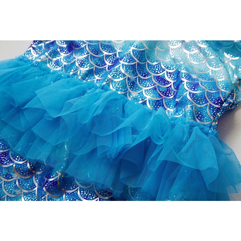 (Còn size 7-12kg)Bikini/ tankini/bộ bơi tiên cá xanh voan xoè cho bé xuân hè 2022