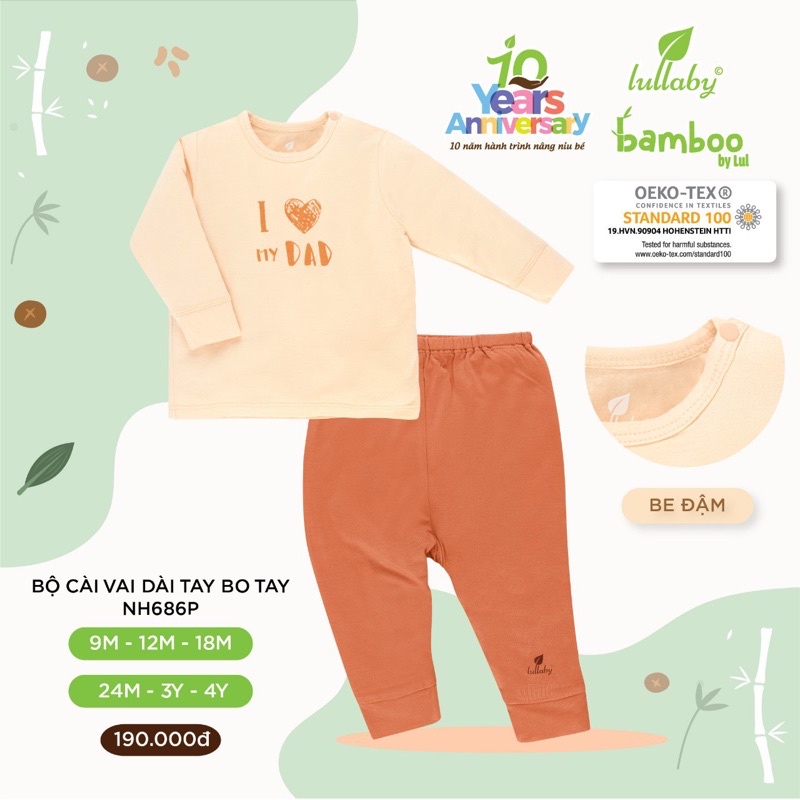Bộ dài tay cài vai pettit lullaby siêu đẹp