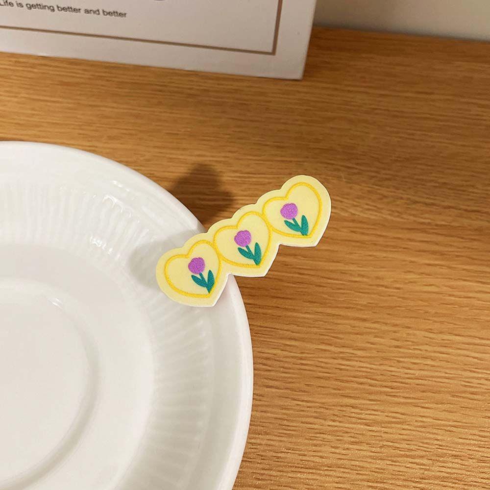 Kẹp Tóc Hình Hoa Tulip Trái Cây / Hoa Tulip Bằng Acrylic Dễ Thương Kiểu Hàn Quốc WMES15H