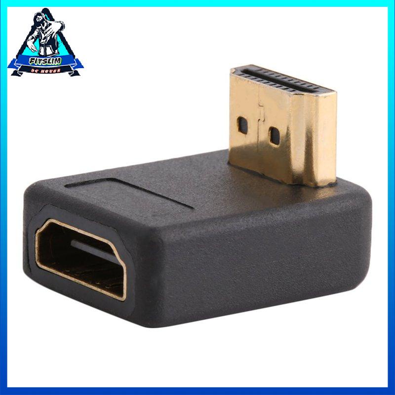 [Fitslim] HDMI-compatible A Male To Female Port Adapter Right Angle Extension Converter