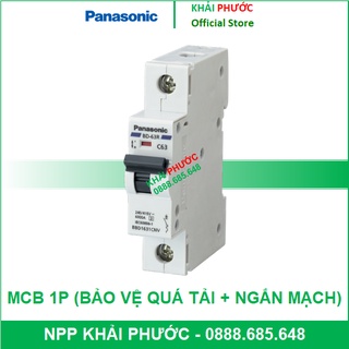 Áp tô mát tép át tép aptomat MCB 1P CB TÉP PANA Panasonic 1 PHA 6A 10A 16A 20A 25A 32A 40A 50A 63A 6kA - KHẢI PHƯỚC