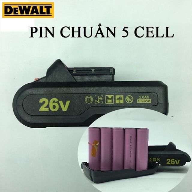 Pin Máy Khoan 21V-24V-26V-36V-72V 5cell 3.0AH Dùng Cho Máy Makita-Bosch-Hitachi-Dewalt...
