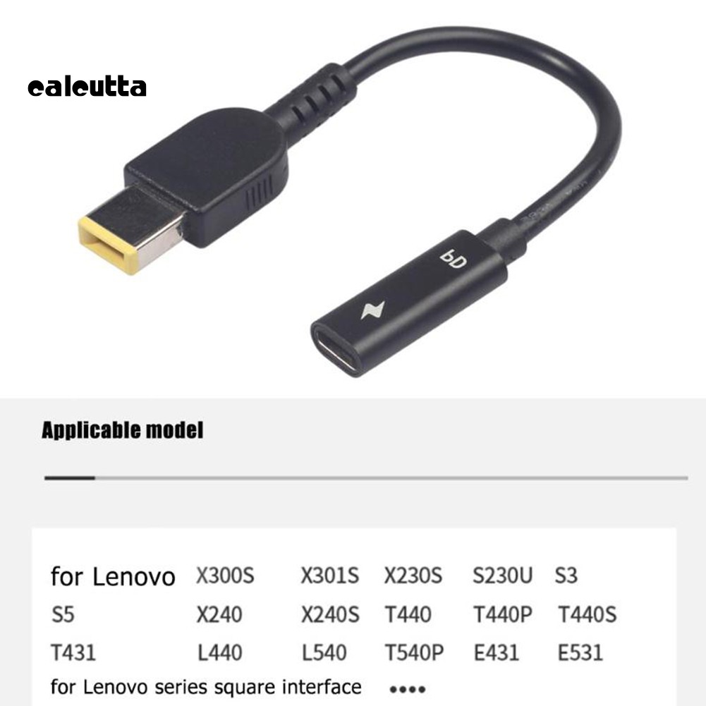 Cáp nguồn chuyển đổi Type-C sang DC cho Lenovo Thinkpad