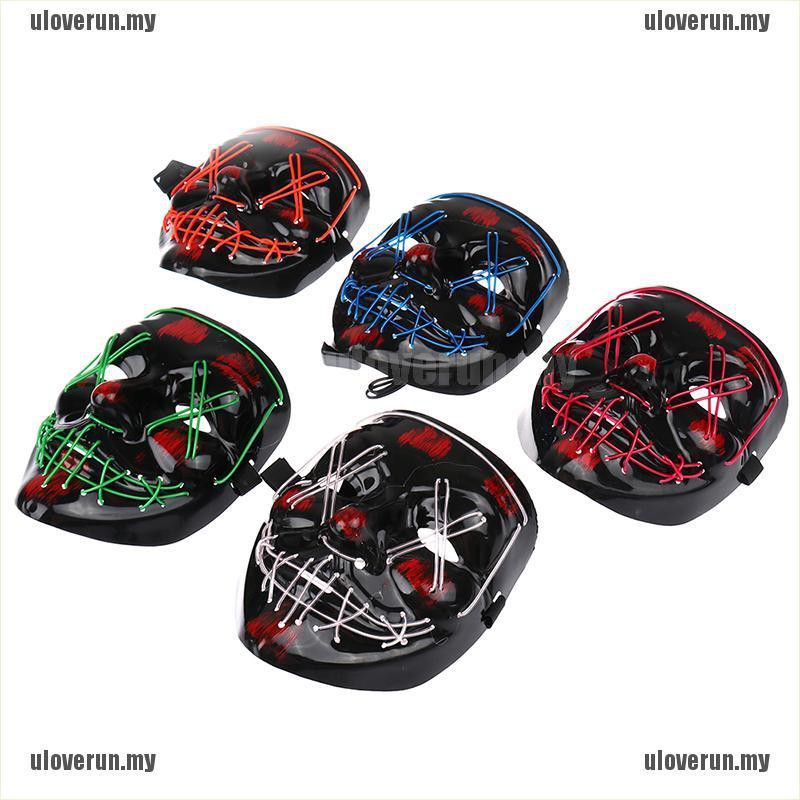 Mặt Nạ Hóa Trang Halloween Có Đèn Led