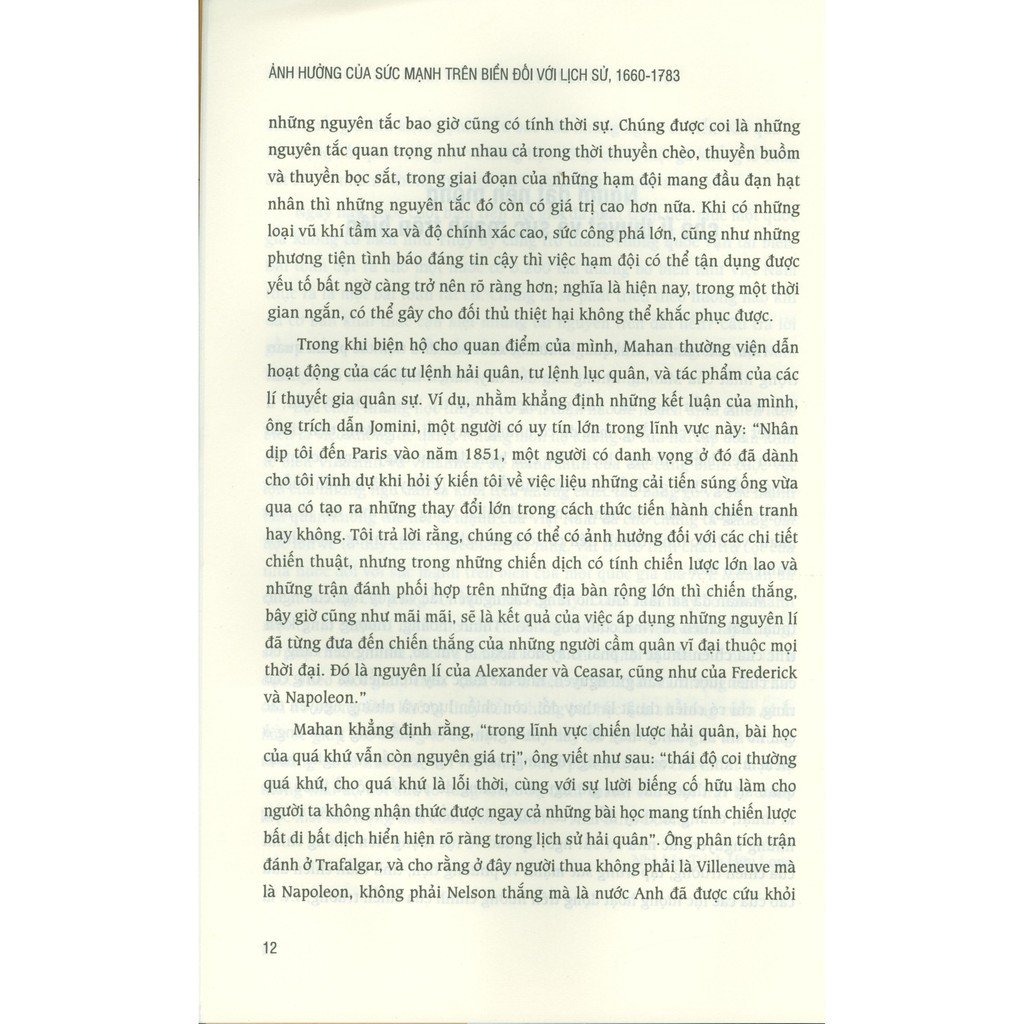 Sách - Ảnh Hưởng Của Sức Mạnh Trên Biển Đối Với Lịch Sử, 1660 - 1783