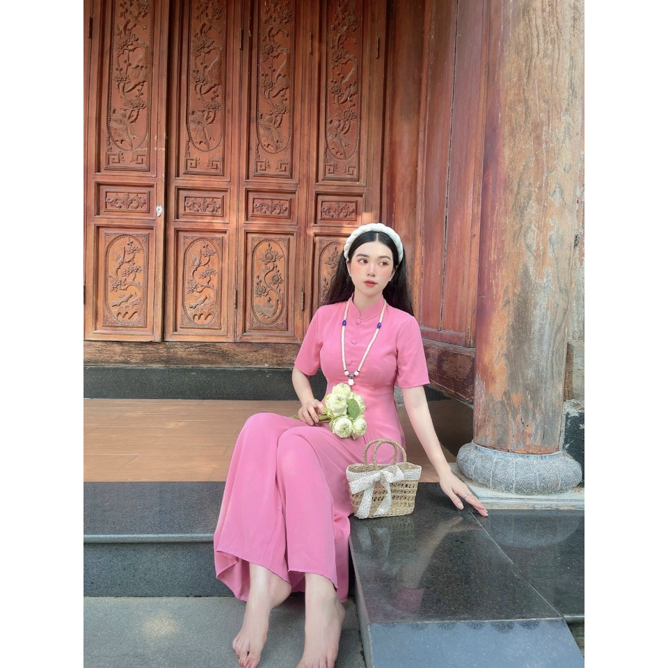 Đồ Lam Đi Chùa #Mẫu quý cô lụa phi yến# Quần Áo Nữ