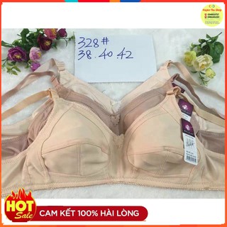 Combo 3 áo lót đệm mỏng mềm, không gọng cho người béo mập - bà già hàng loại đẹp (PHOM TO)