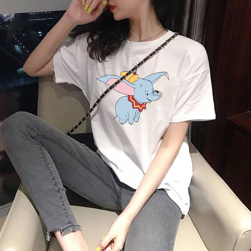 NRVP Áo Thun Tay Ngắn Dáng Rộng Mẫu 2021 Phong Cách Hàn Quốc Dành Cho Nữ