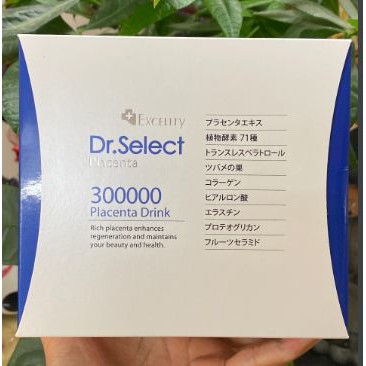 Tinh chất nhau thai heo Dr. Select Placenta Drink (300000mg) _ Nhật Bản