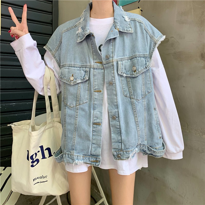 Áo khoác Denim thời trang hàn quốc cá tính | BigBuy360 - bigbuy360.vn