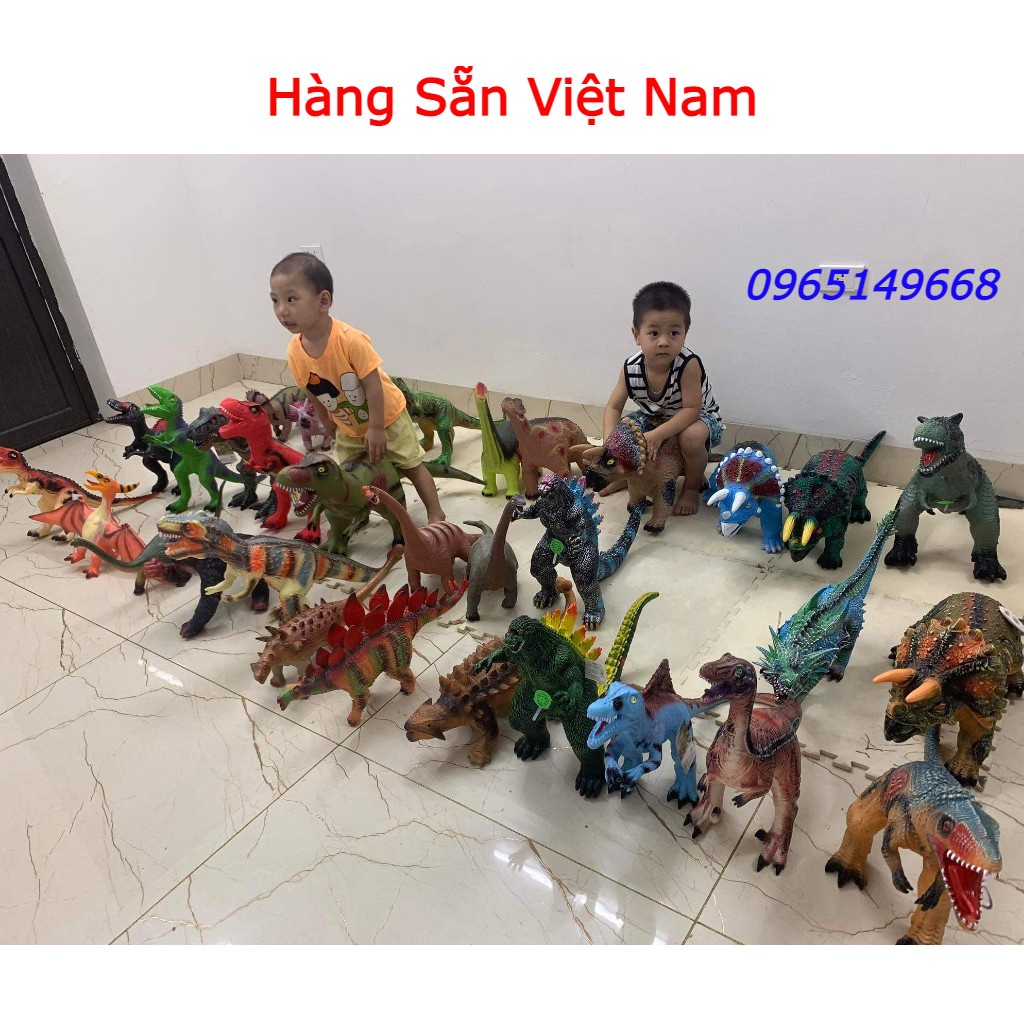 Mô Hình Khủng Long T-Rex bạo chúa Cỡ Lớn Mềm Mại nhiều mẫu cho Bé chọn