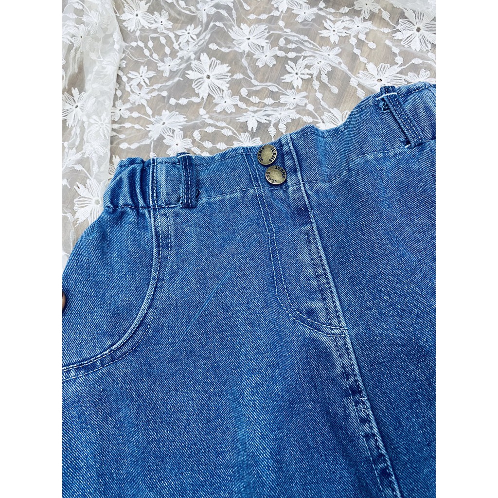 Chân váy bò cạp chun dáng dài hot hit | BigBuy360 - bigbuy360.vn