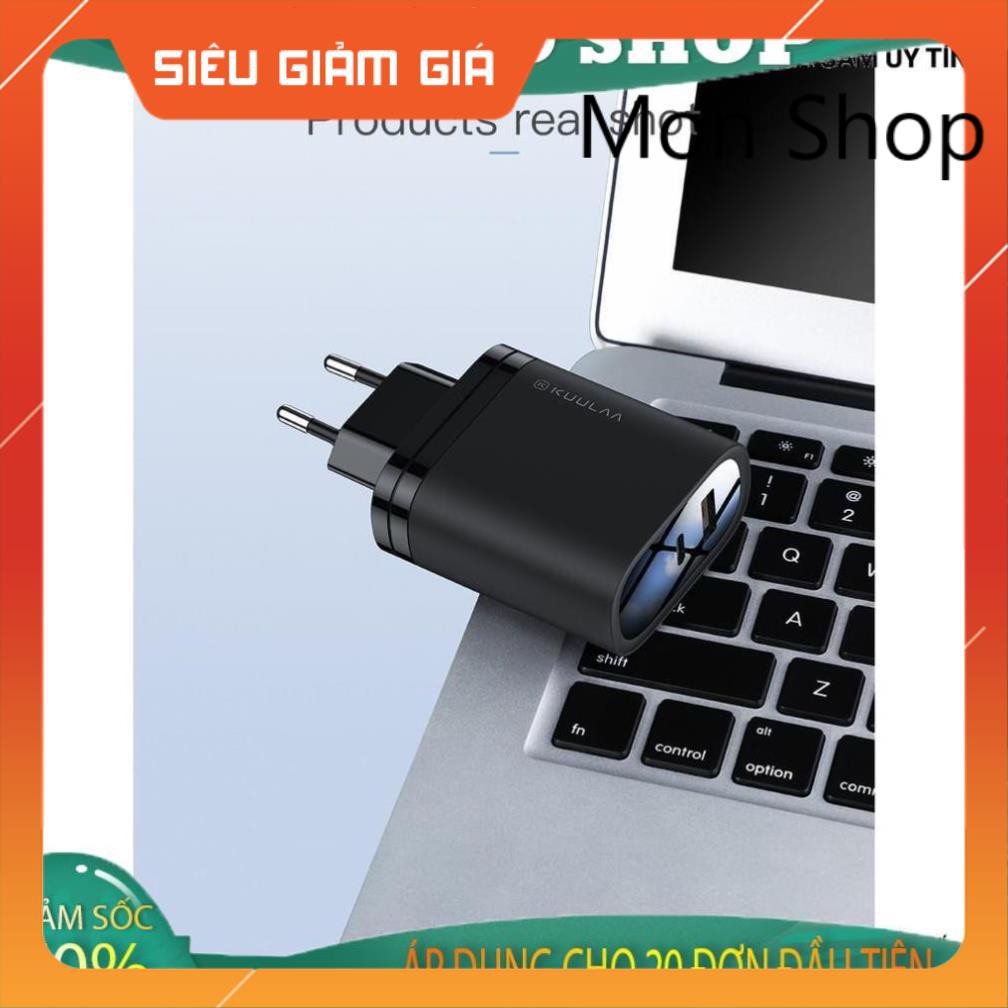 Cốc Sạc Nhanh 2 Cổng USB - Type C QC3.0 KuuLaa 36W dành cho Xiaomi Iphone Huawei OPPO MON SHOP SHOP