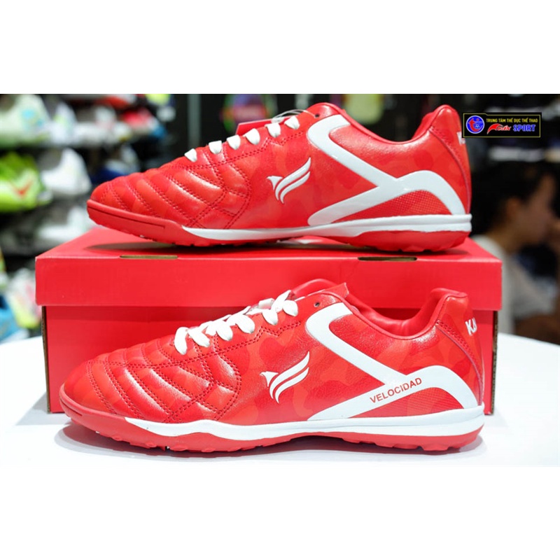 Giày đá bóng kamito Velocidad TF - đỏ(size38-44)