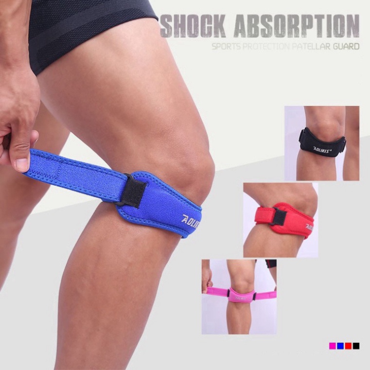 Đai bó đầu gối CÓ ĐỆM HƠI SILICONE THOÁNG KHÍ tránh chấn thương cho đầu gối chuyên gym Aolikes AL 7919