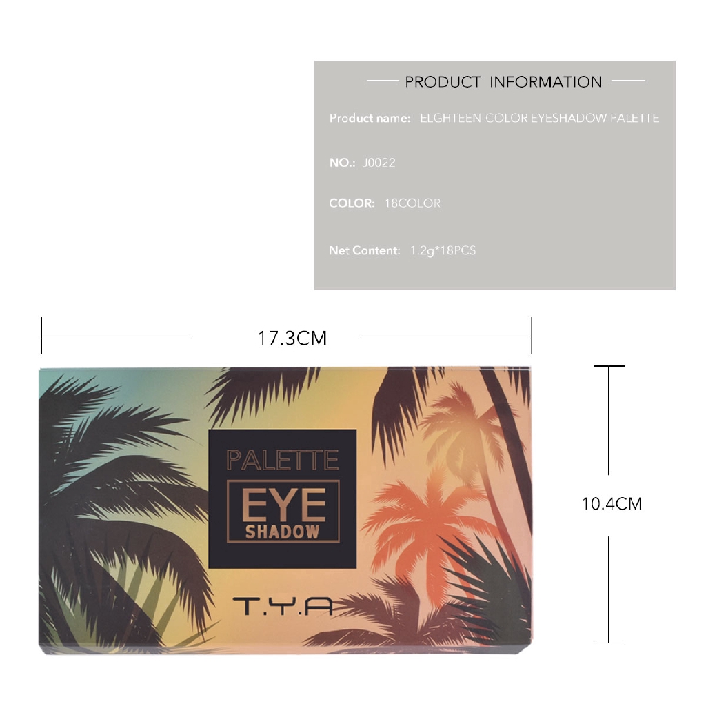 Bảng phấn mắt LAMUSELAND 18 màu nhũ trang điểm làm đẹp 21.6g J0022 | BigBuy360 - bigbuy360.vn