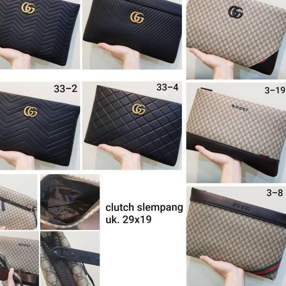 Gucci Ví Cầm Tay Chất Lượng Cao Thời Trang Cho Nam Nữ