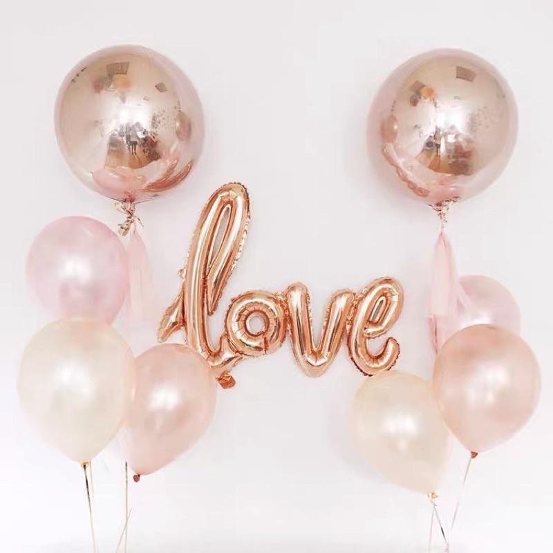 Bóng Trang Trí Tráng Nhôm Chữ Love Liền Trang Trí Tiệc Cưới, Tiệc Sinh Nhật Kích Thước 108*65cm