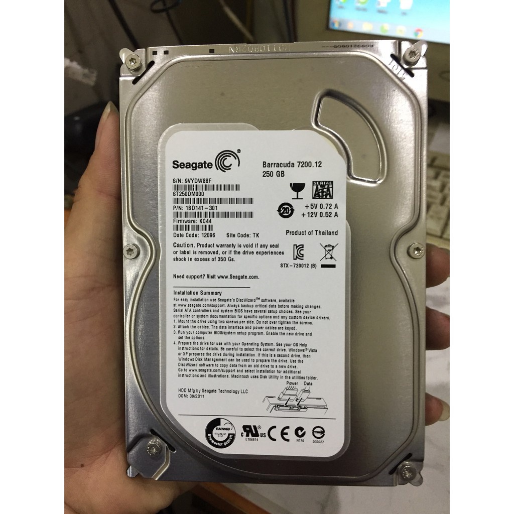 Ổ cứng HDD Seagate 500GB - Mới trên 90%) - Bảo hành 12 tháng 1 đổi 1