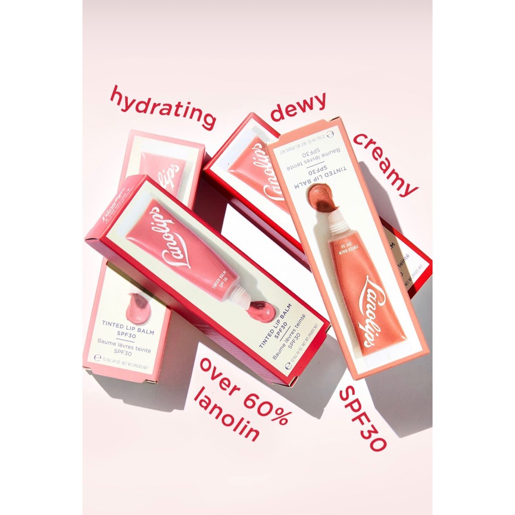 LANOLIPS Tinted Lip Balm SPF30 - Son dưỡng màu SPF30 - Full bộ màu