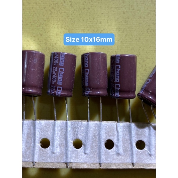 Tụ hoá 400V 22uf hàng mới chính hãng